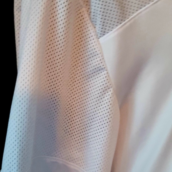 Bebe womens shirt size XL color White with Pink. Mesh back. - Picture 4 of 13